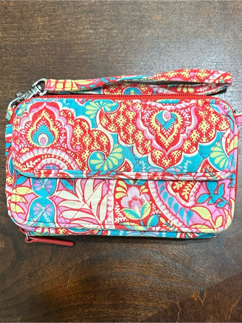 Vera Bradley Floral Quilted Wristlet Wallet in Multicolor